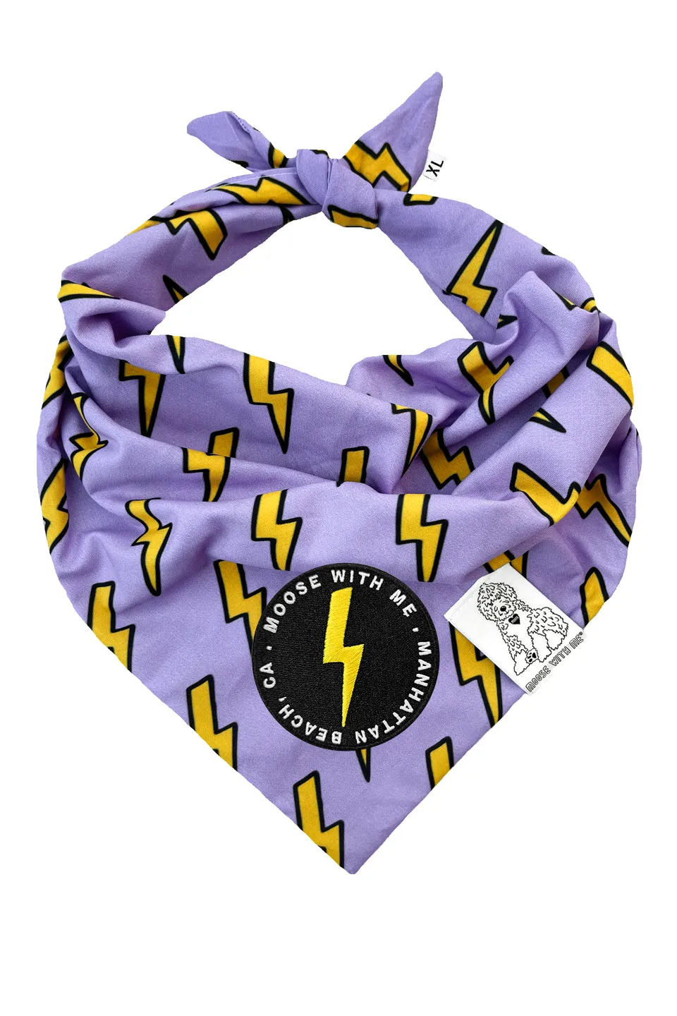 Dog Bandana Bolt - Customize with Interchangeable Velcro Patches