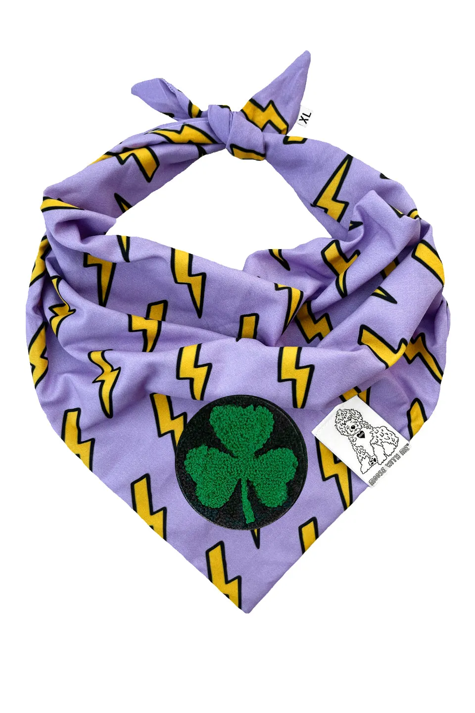 Dog Bandana Bolt - Customize with Interchangeable Velcro Patches