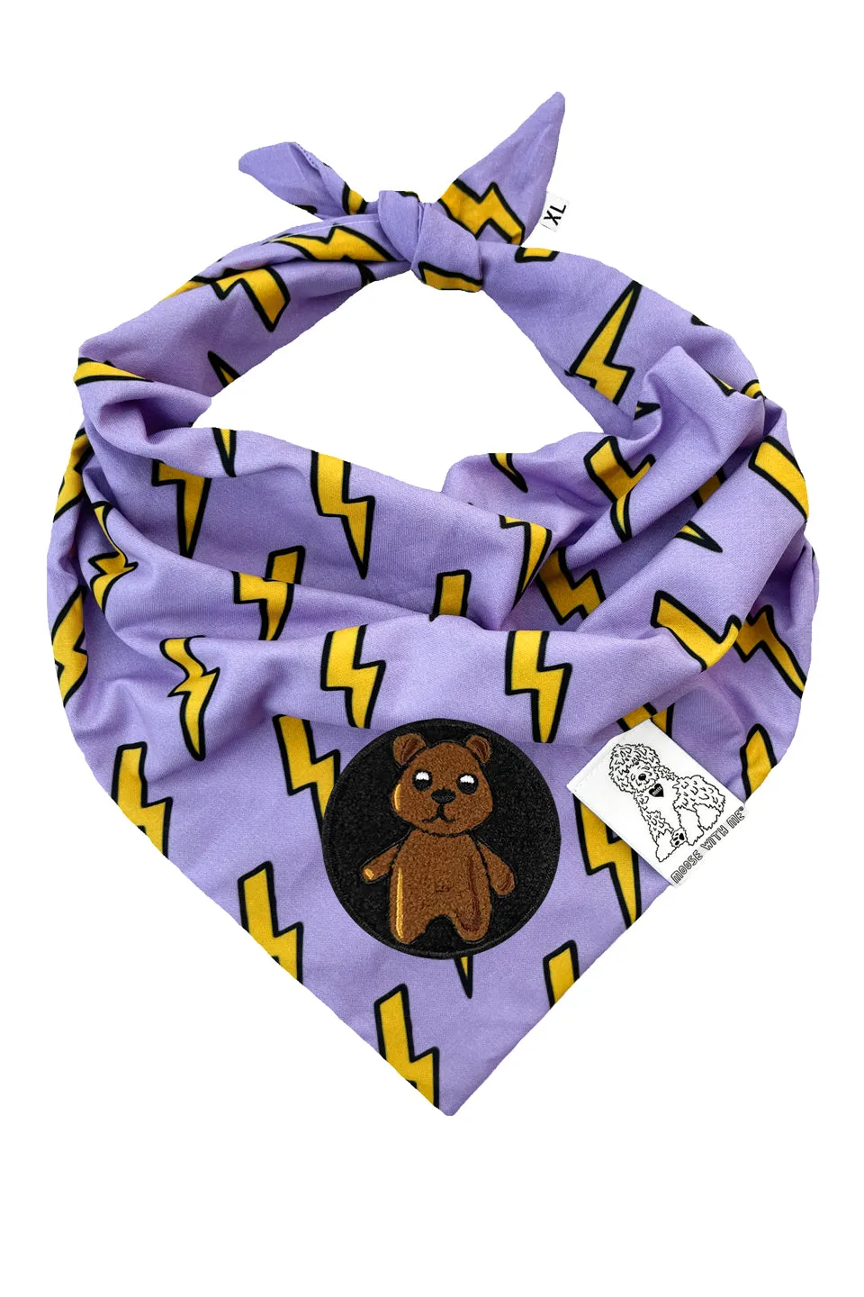Dog Bandana Bolt - Customize with Interchangeable Velcro Patches