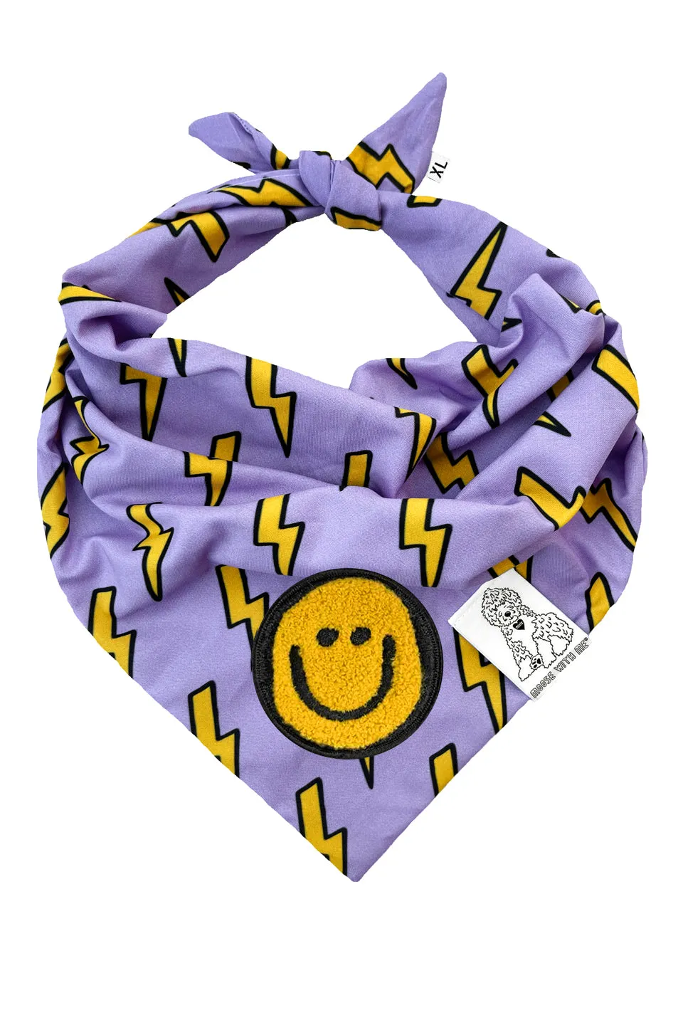 Dog Bandana Bolt - Customize with Interchangeable Velcro Patches