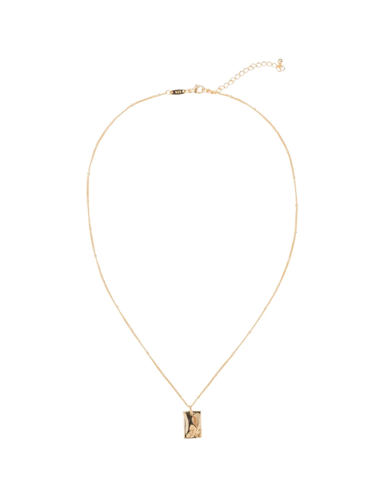 Elly Lou December Flower Necklace- Gold