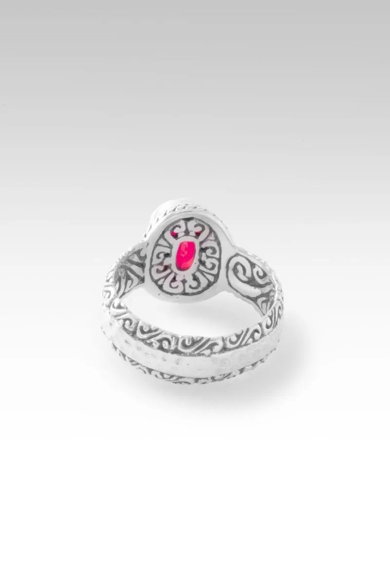 Elysian Ring™ in Rainbow Volcanic Quartz Triplet