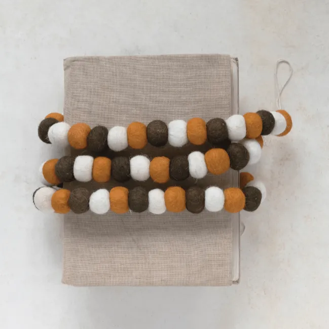 Fall Felt Ball Garland