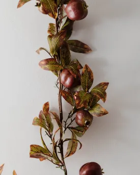 Faux Speckled Pomegranate Garland
