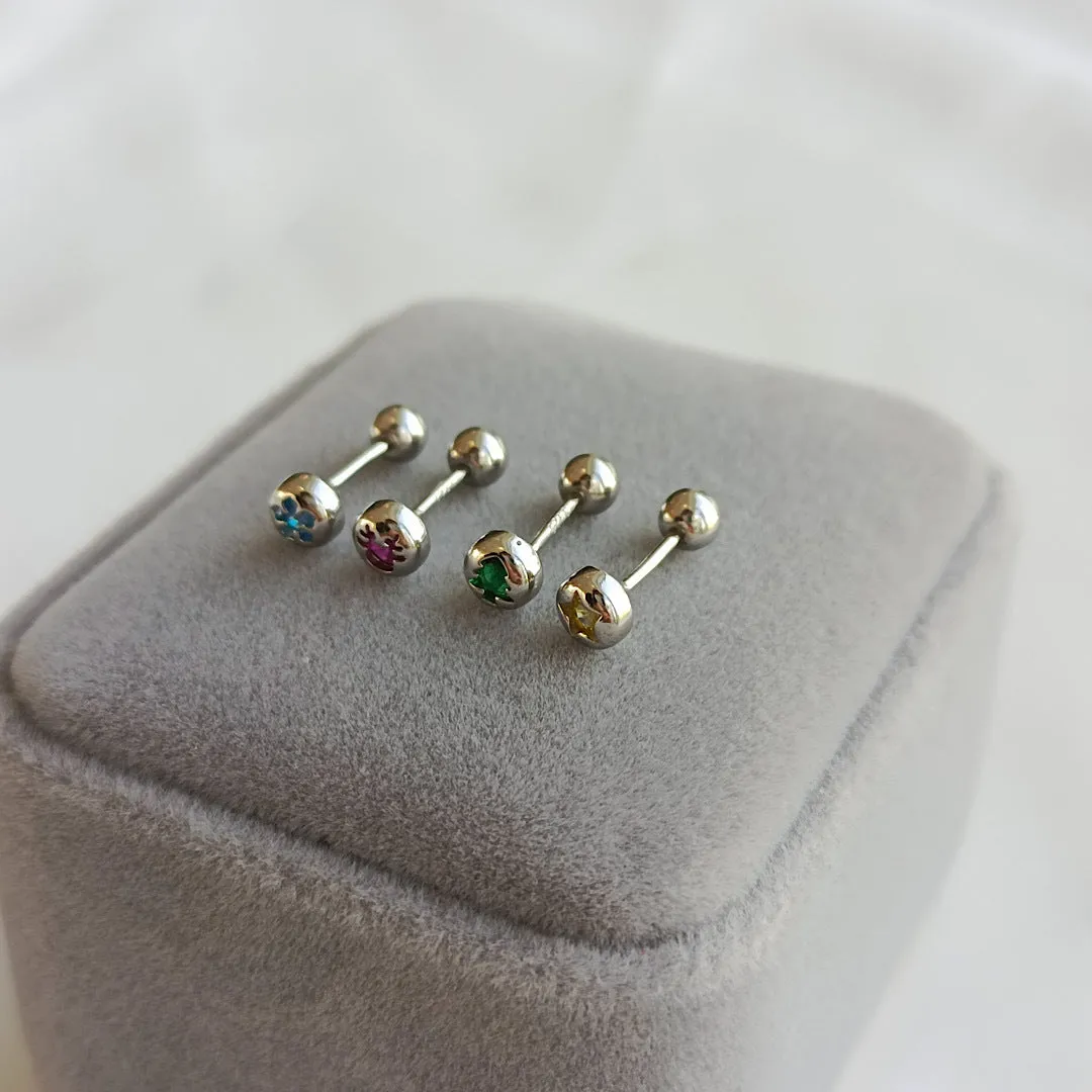 Festive Barbell Earrings