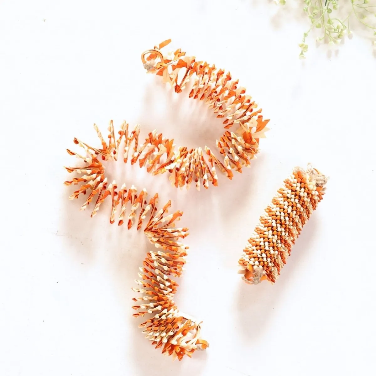 Festive Door Hangings Off-White & Orange | Festive Decor Items | Handmade in India
