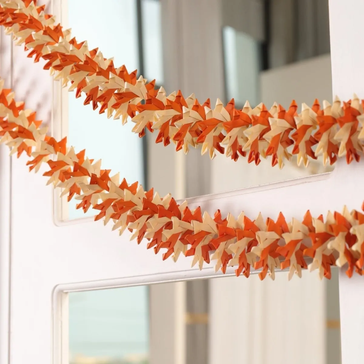 Festive Door Hangings Off-White & Orange | Festive Decor Items | Handmade in India