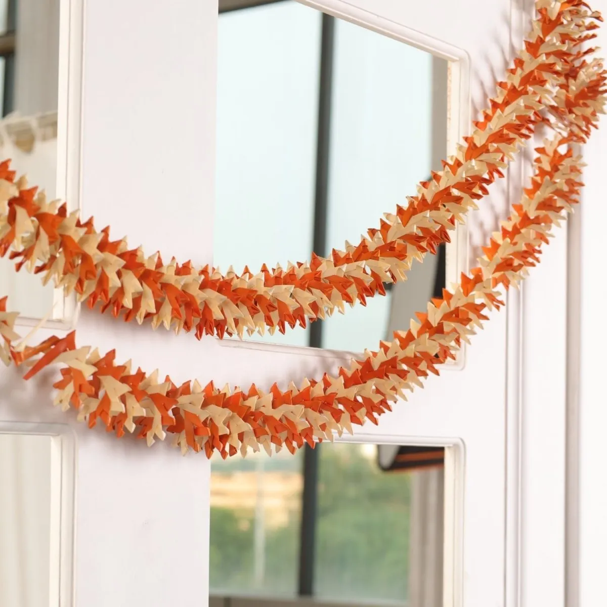 Festive Door Hangings Off-White & Orange | Festive Decor Items | Handmade in India