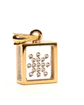 Floating Diamond Snowflake Pendant