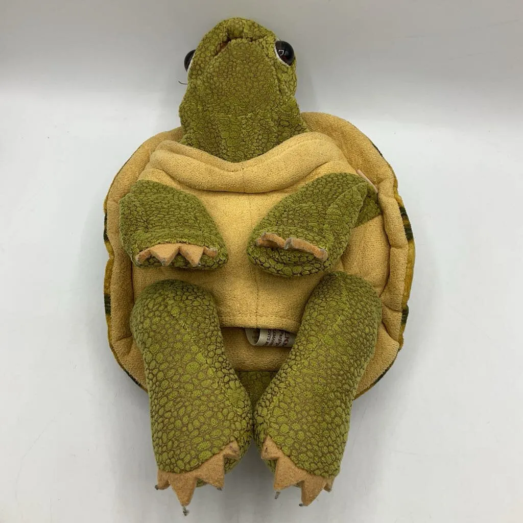 Folkmanis Green & Brown Tortoise Plushie Puppet