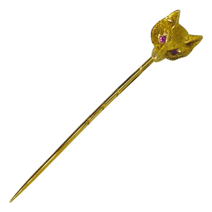 Fox Head Tie Pin