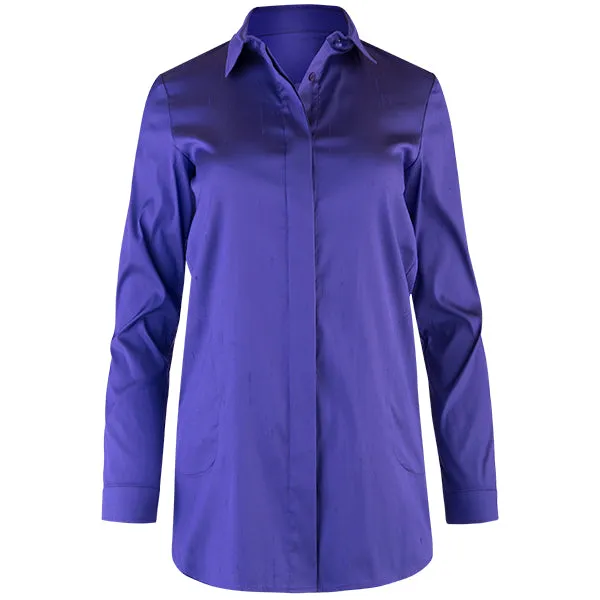 French Pocket Topper in Violet