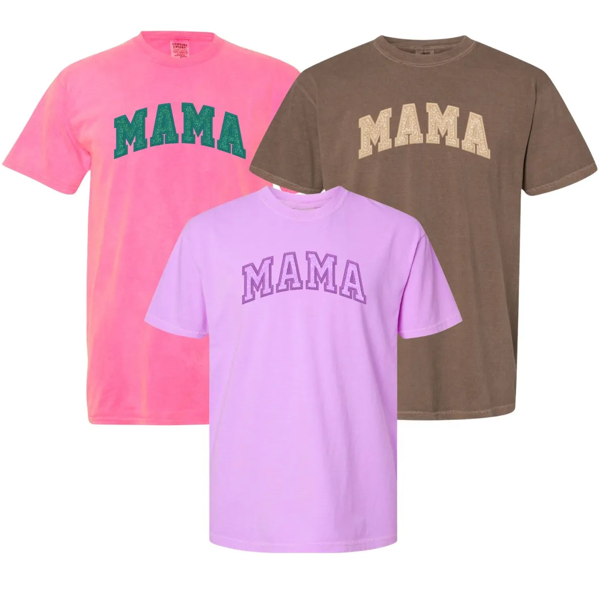 Glitter Embroidery ‘Mama’ T-Shirt