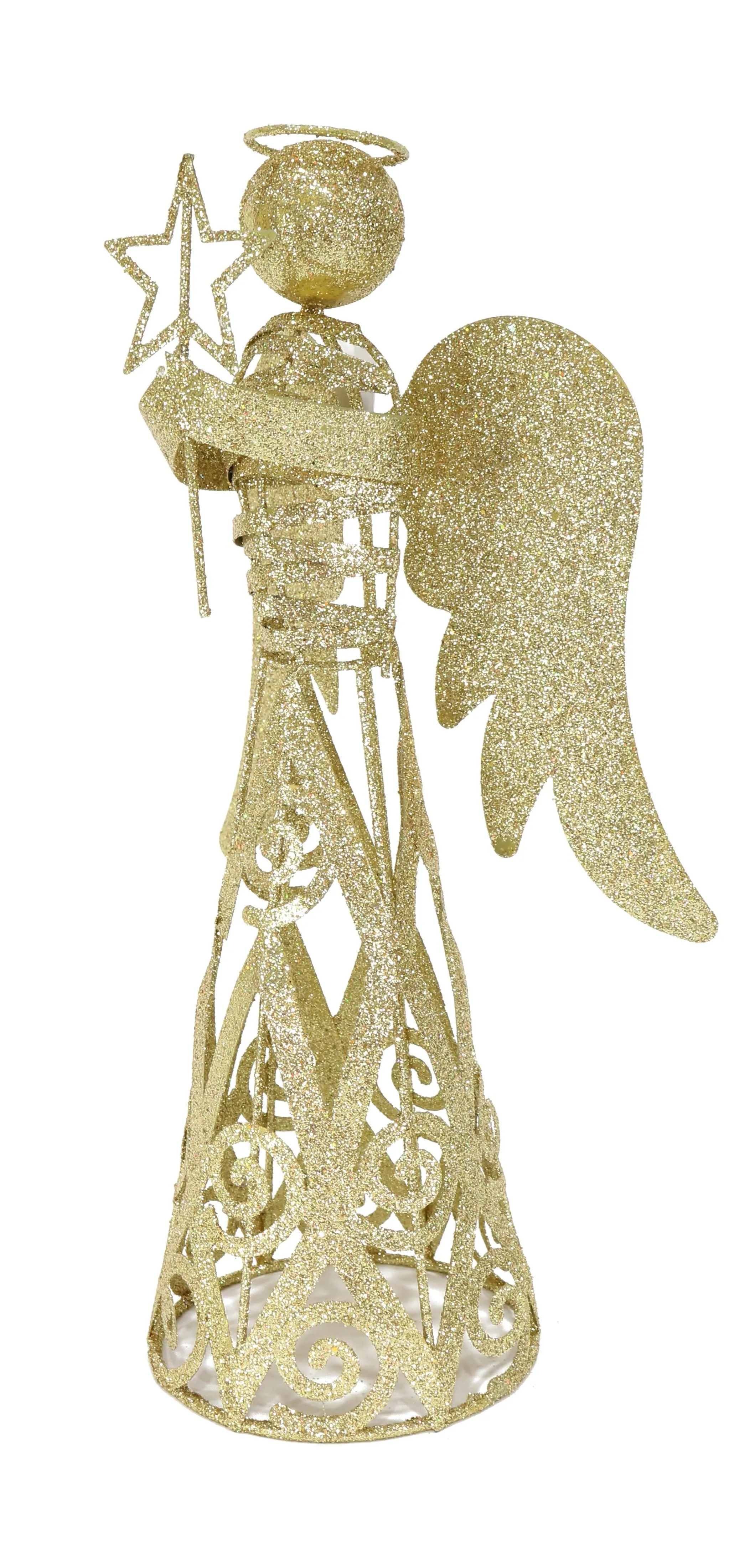 Glitter Metal Angel Asst (30cm)