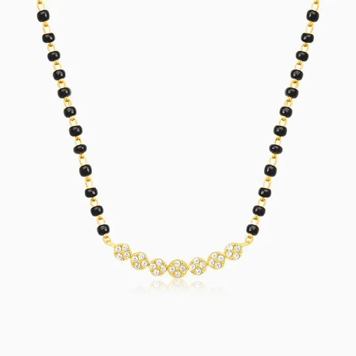 Golden Arc of Flowers Mangalsutra