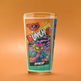 Durable Grounded PUNCH-O Pint Glass with Sturdy Base