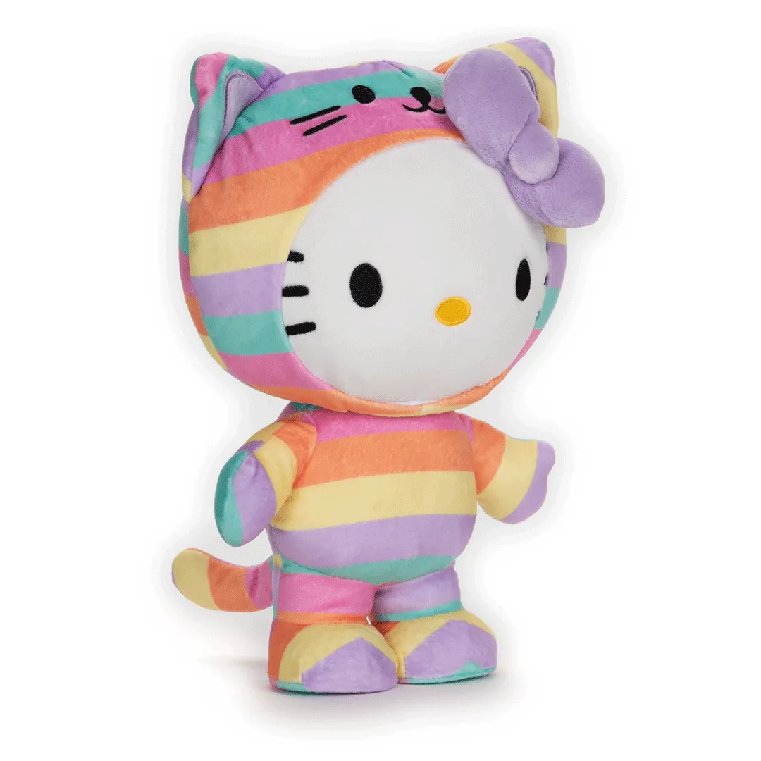GUND Sanrio Hello Kitty in Rainbow Outfit 9.5" Plush Toy