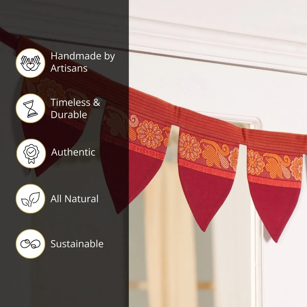 Handmade Cotton Fabric Toran | Festive Decor Items | Handmade in India
