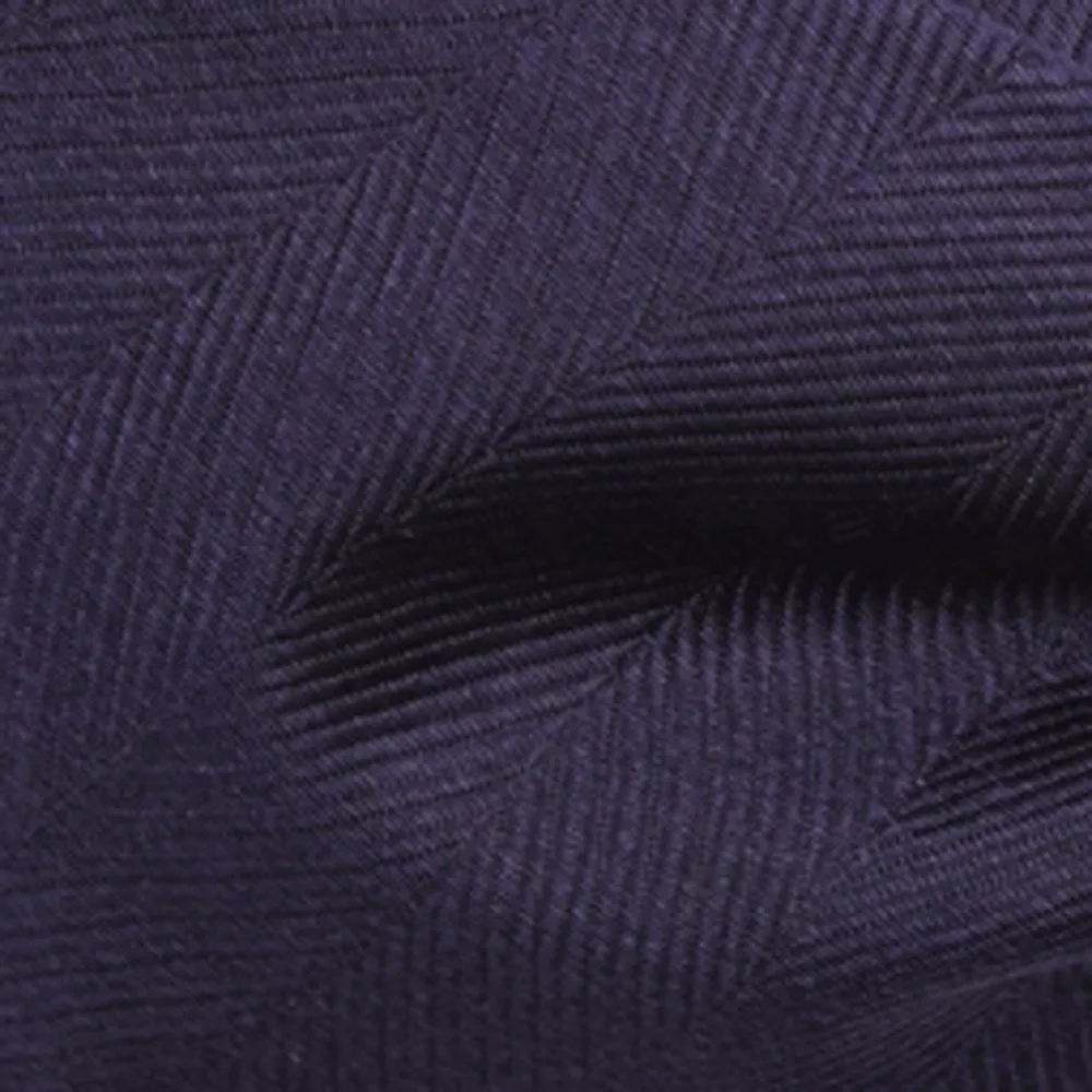 Herringbone Vow Eggplant Bow Tie