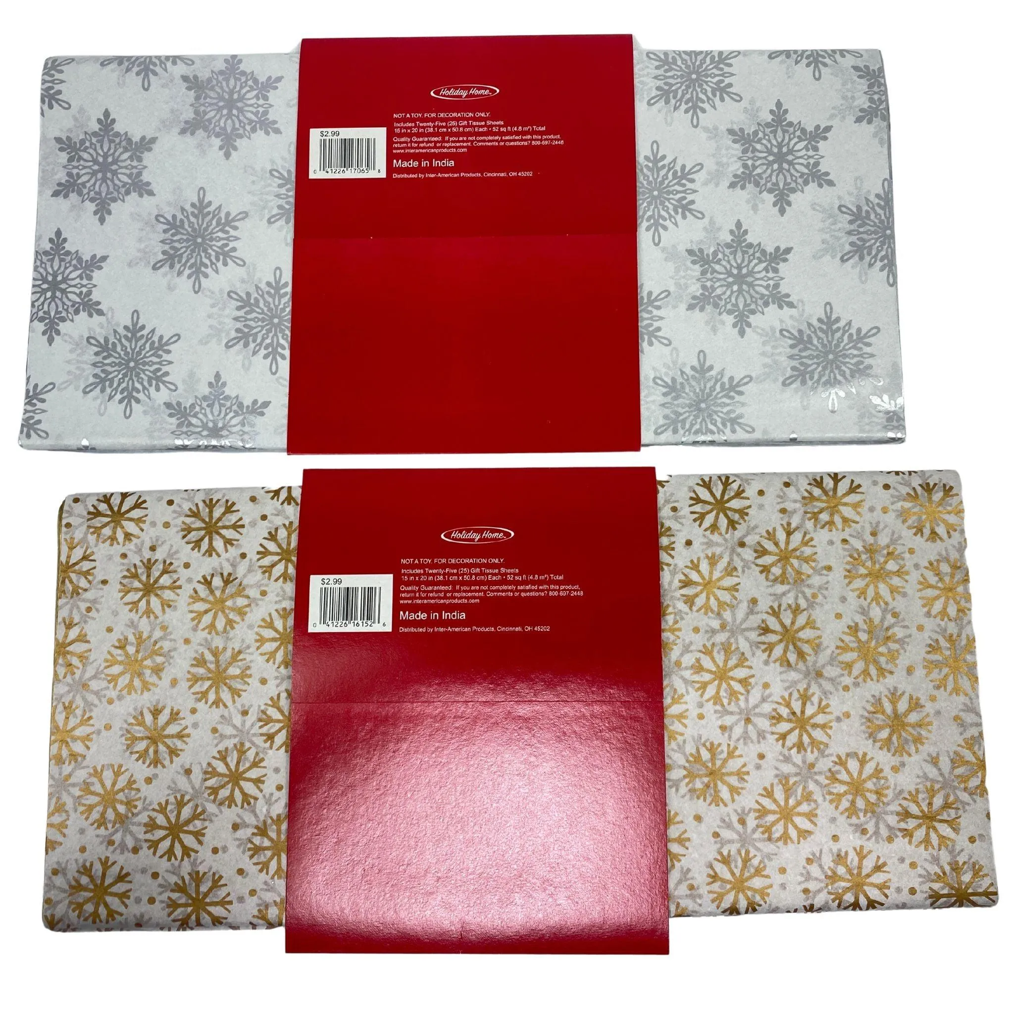 Holiday Home Gift Tissue (50 Pcs Lot)