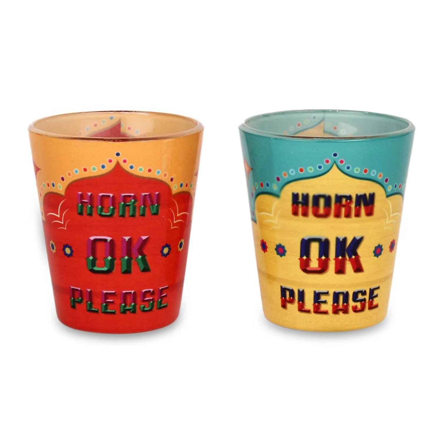 Horn Ok Shot Glasses Set of 2 (30ml each)