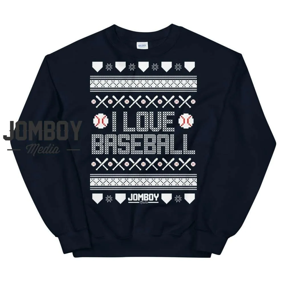 I Love Baseball | Holiday Sweater