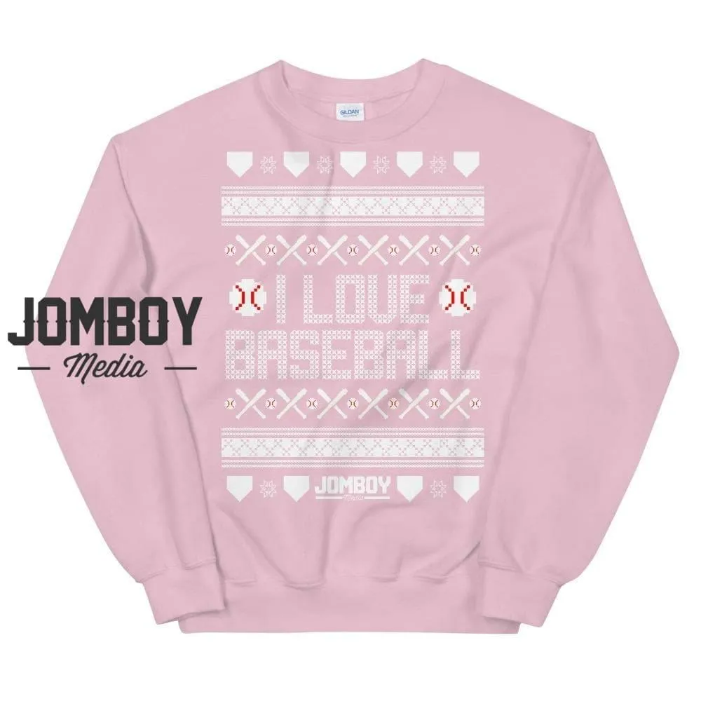 I Love Baseball | Holiday Sweater