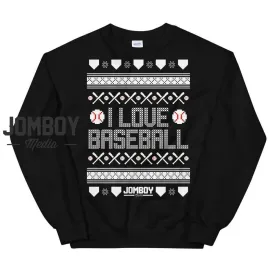 I Love Baseball | Holiday Sweater