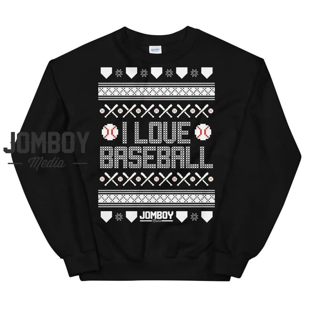 I Love Baseball | Holiday Sweater