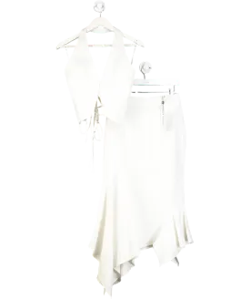 ILA The Label White Waistcoat And Skirt Set UK 8