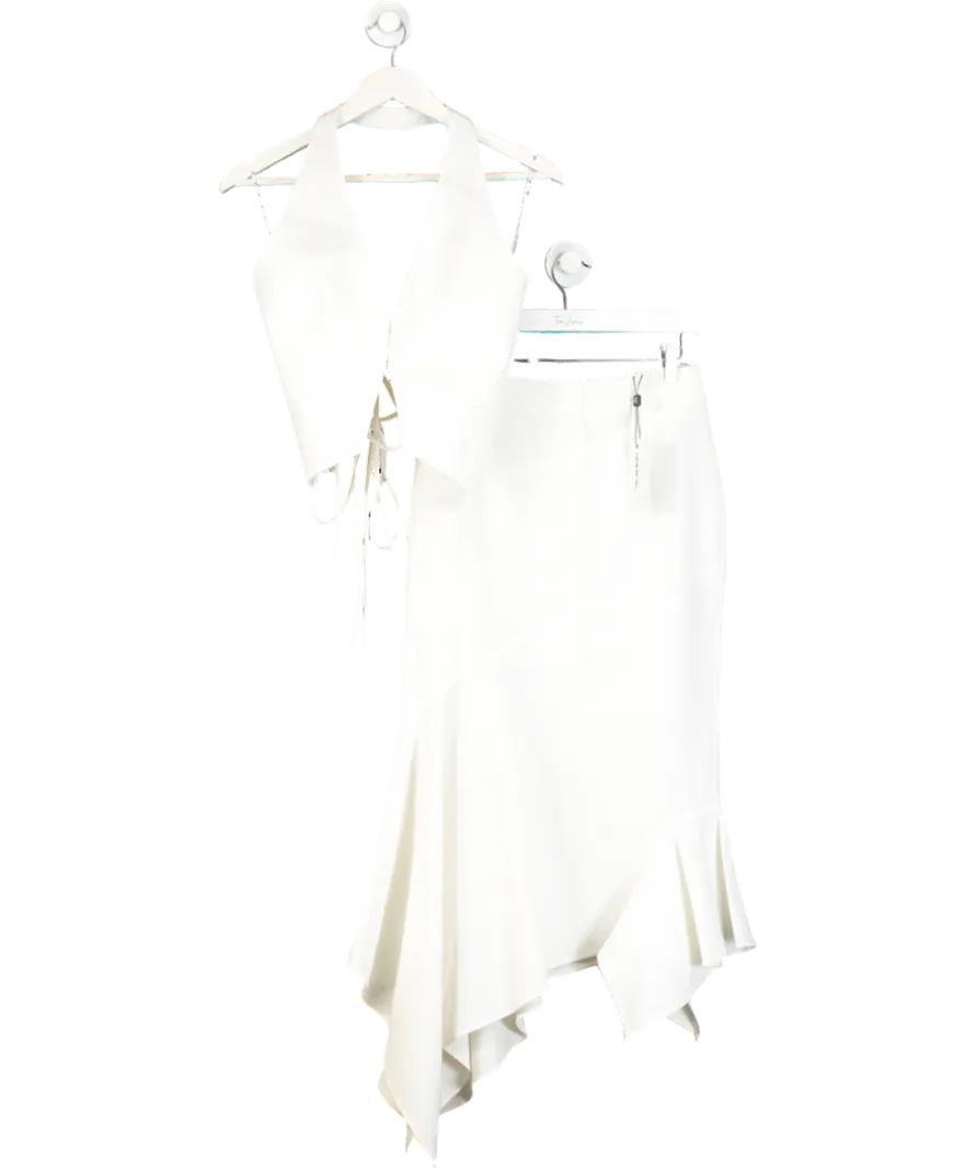 ILA The Label White Waistcoat And Skirt Set UK 8