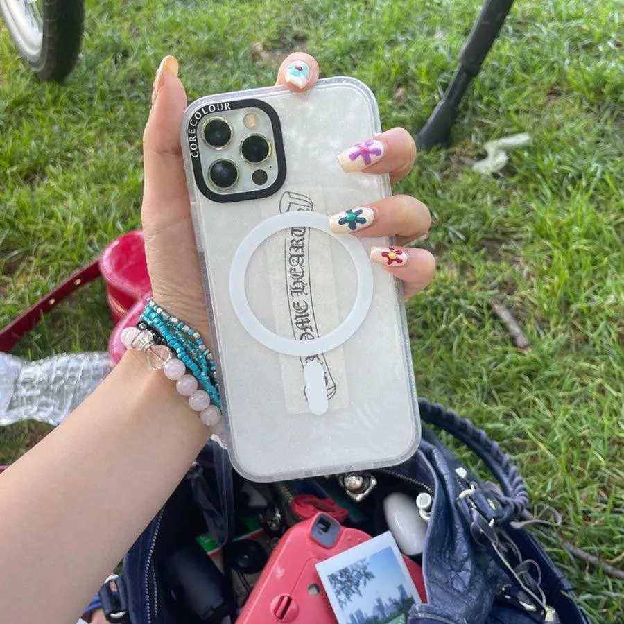 iPhone 12 Glitter Clear Glitter Phone Case MagSafe Compatible