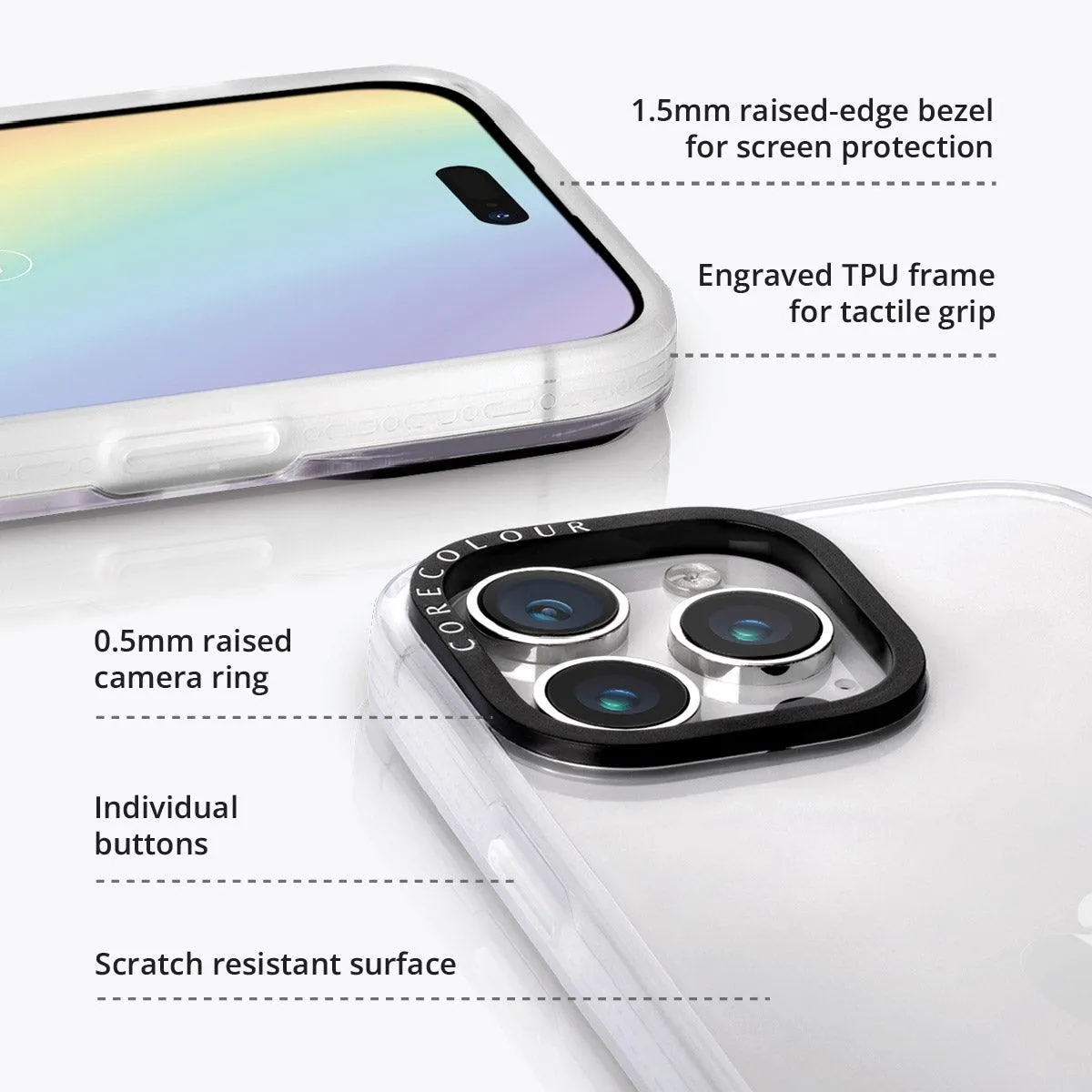 iPhone 12 Pro Glitter Clear Glitter Phone Case MagSafe Compatible
