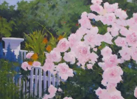 ISLAND ROSES By William Ternes (1933 – 2014) - Painting of Flowers