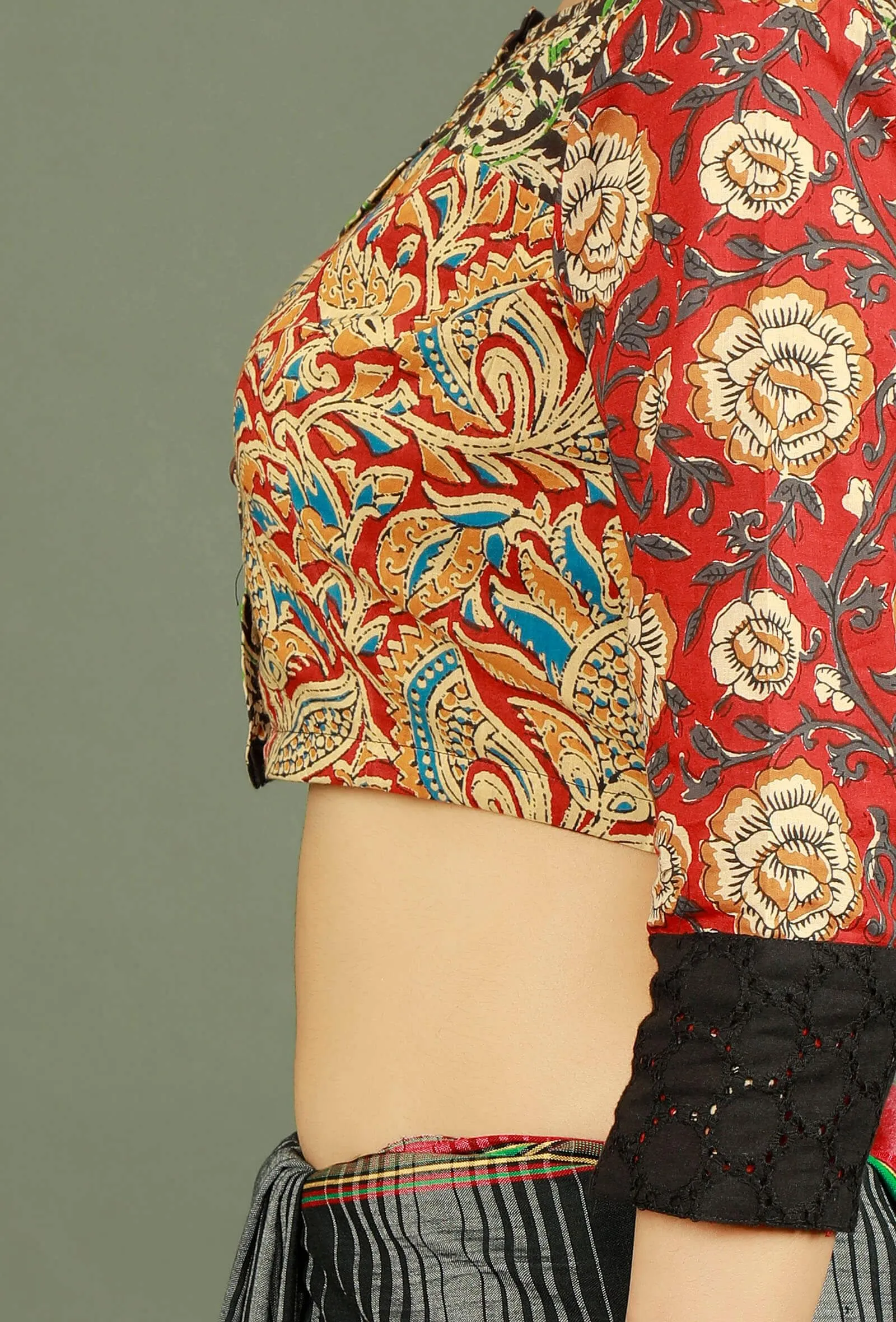 Kalamkari Patchwork Pure Cotton Blouse