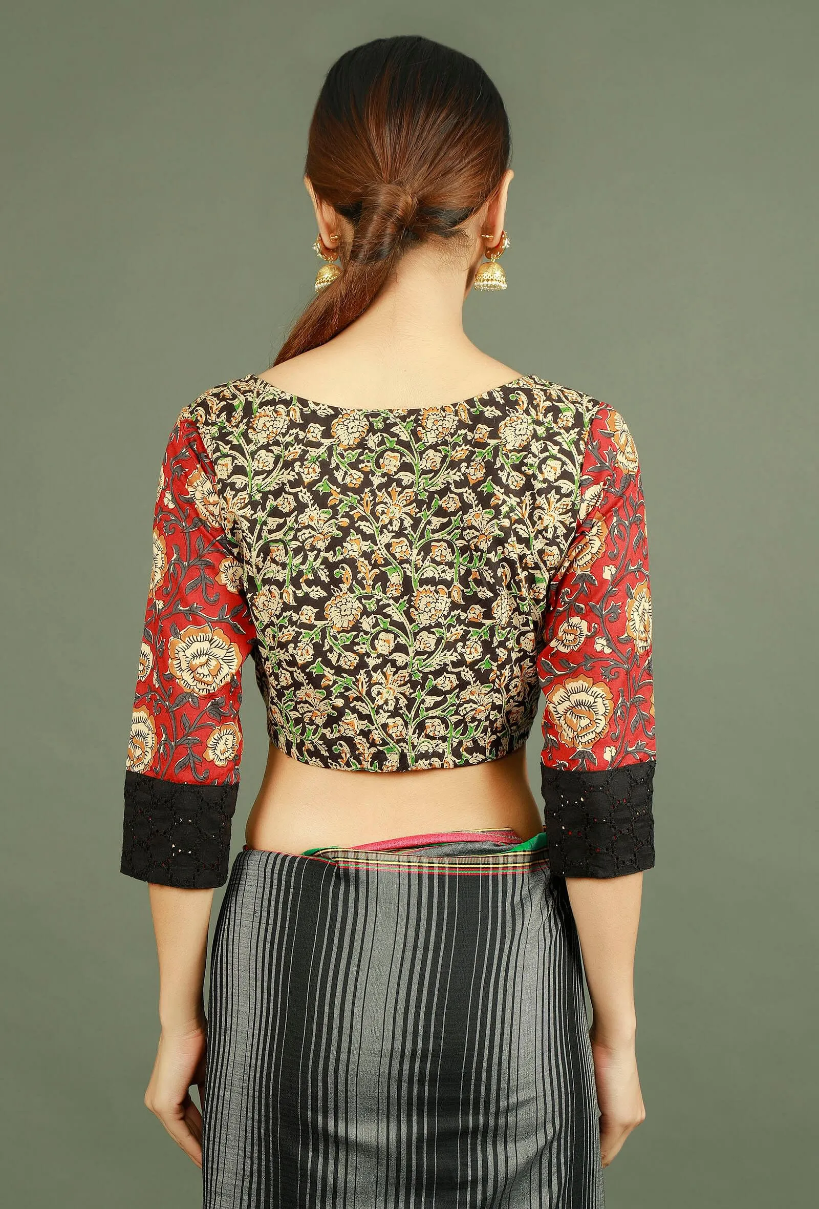 Kalamkari Patchwork Pure Cotton Blouse