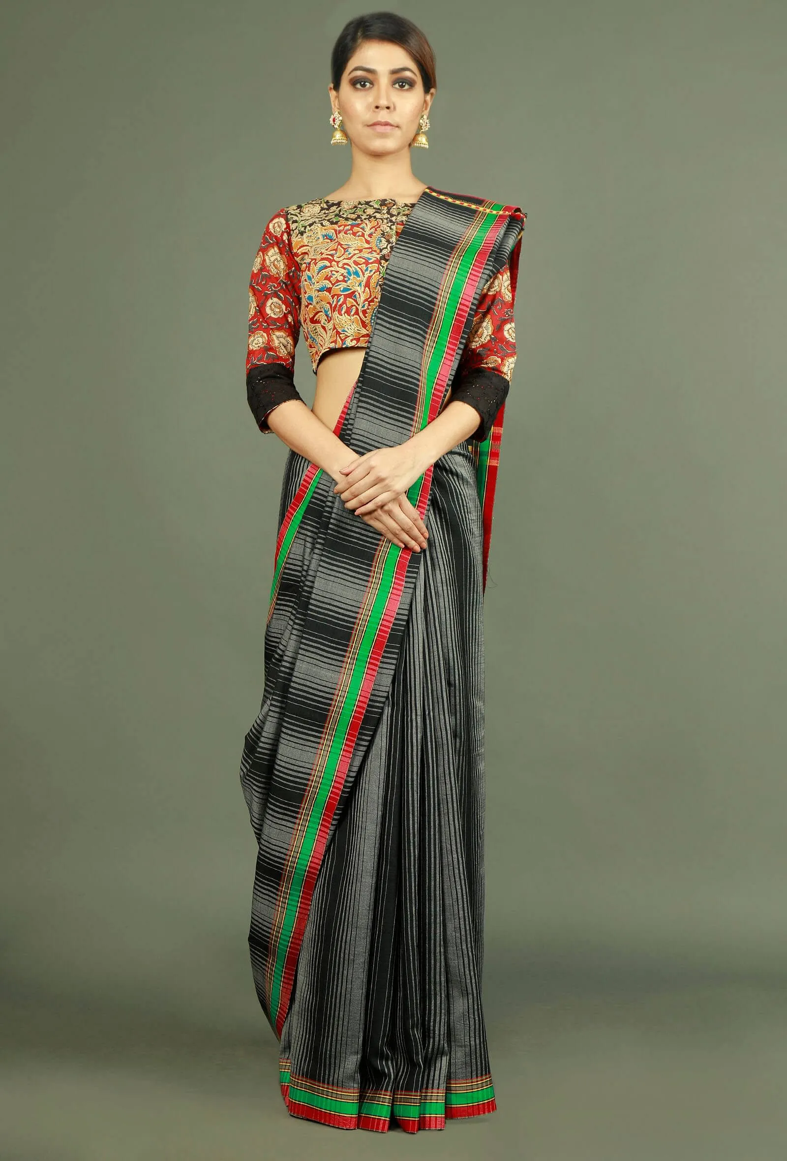 Kalamkari Patchwork Pure Cotton Blouse