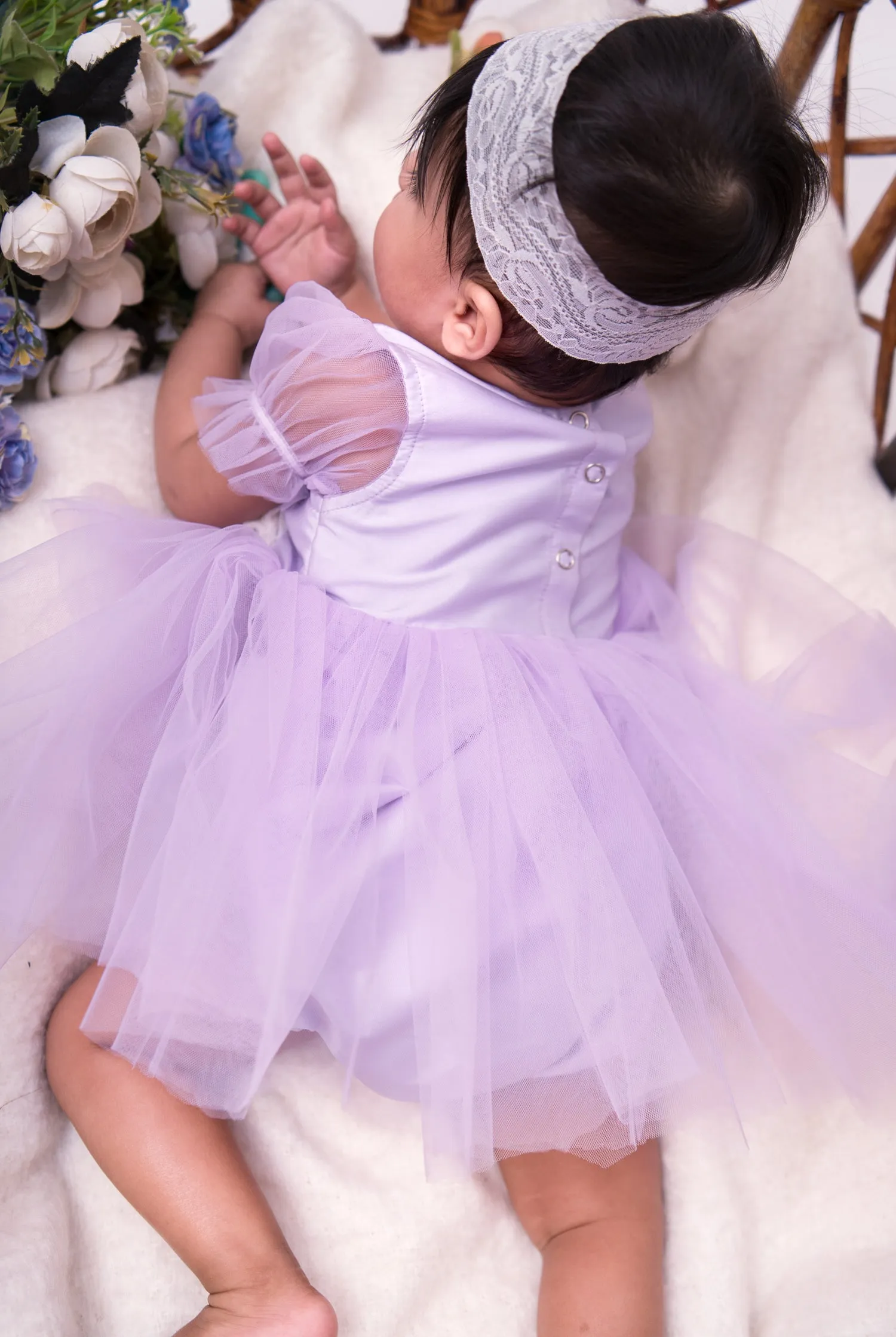 Lavender Laughter Romper Frock