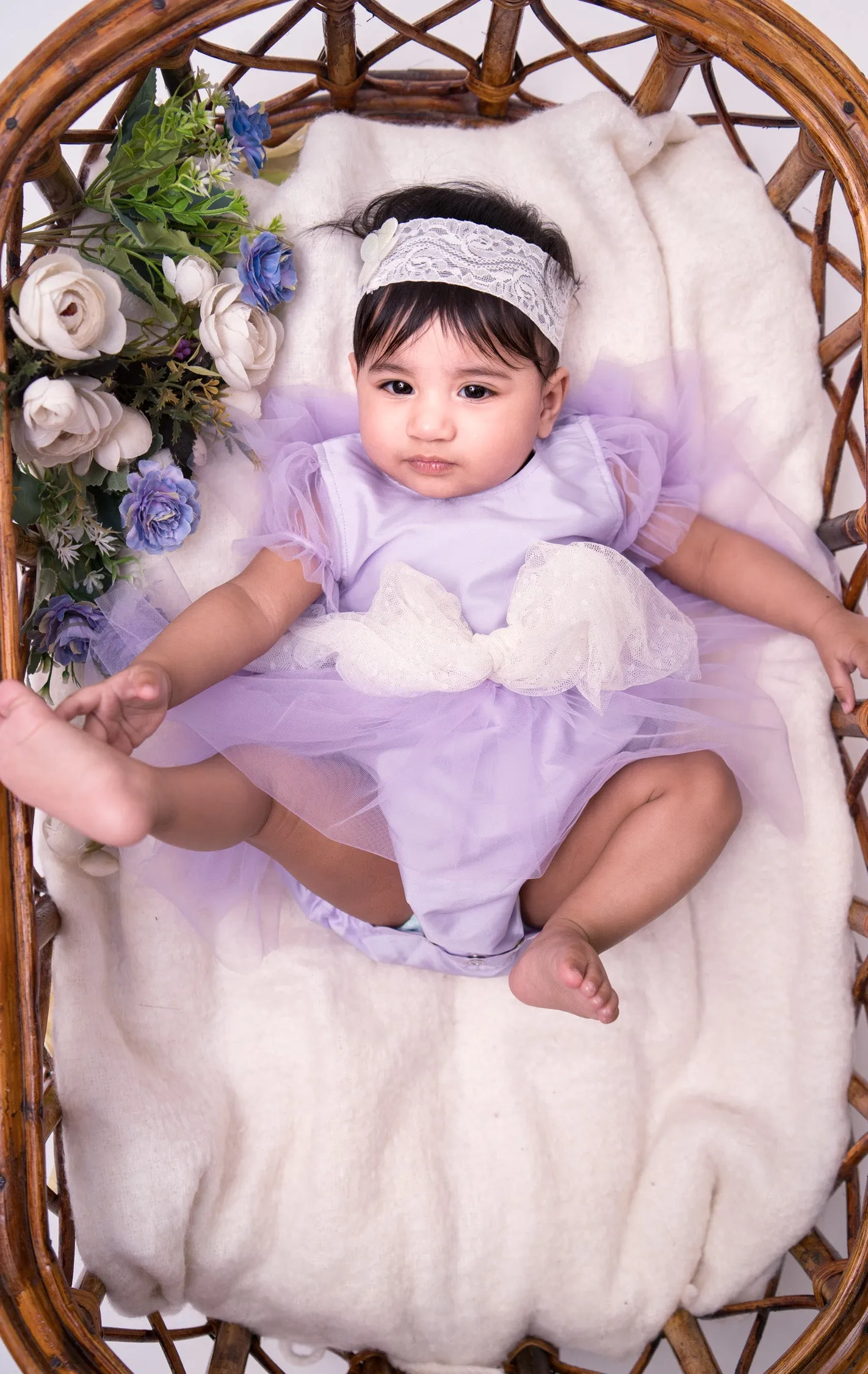 Lavender Laughter Romper Frock