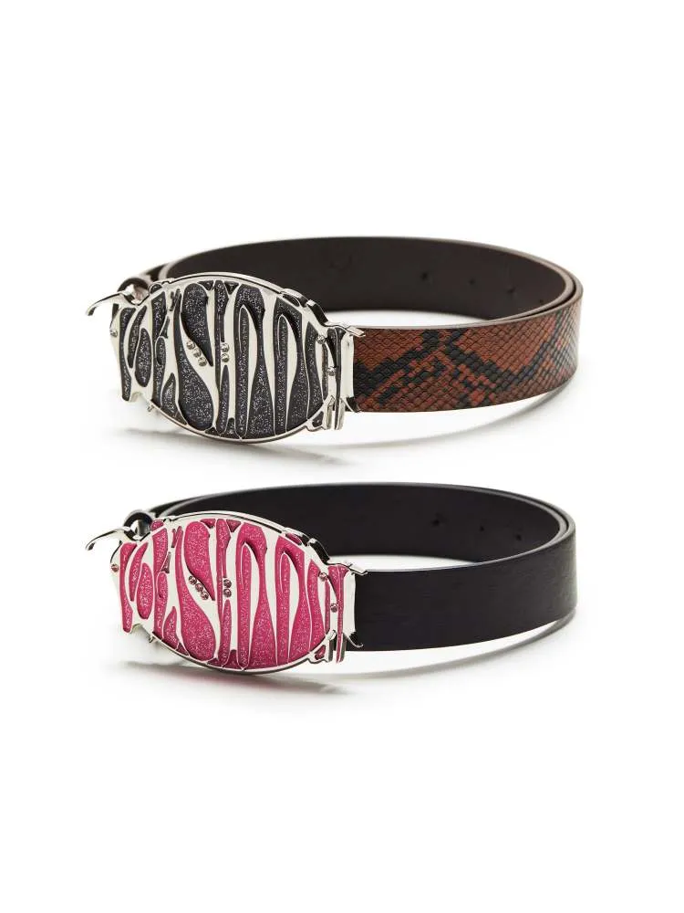 Logo Metal Plate Glitter Diamond Champion Belt【s0000008313】