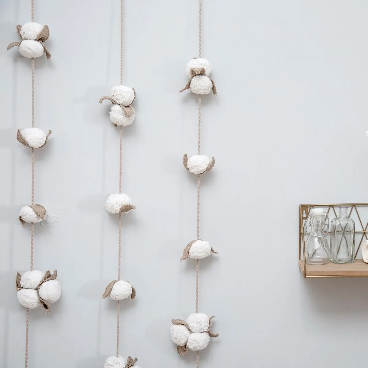 Lorena Canals Garland - Cotton Bolls