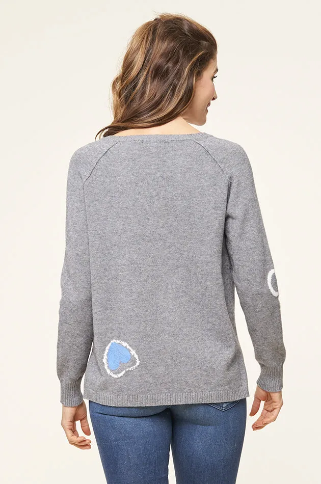 LOVE YOU V-NECK PULLOVER