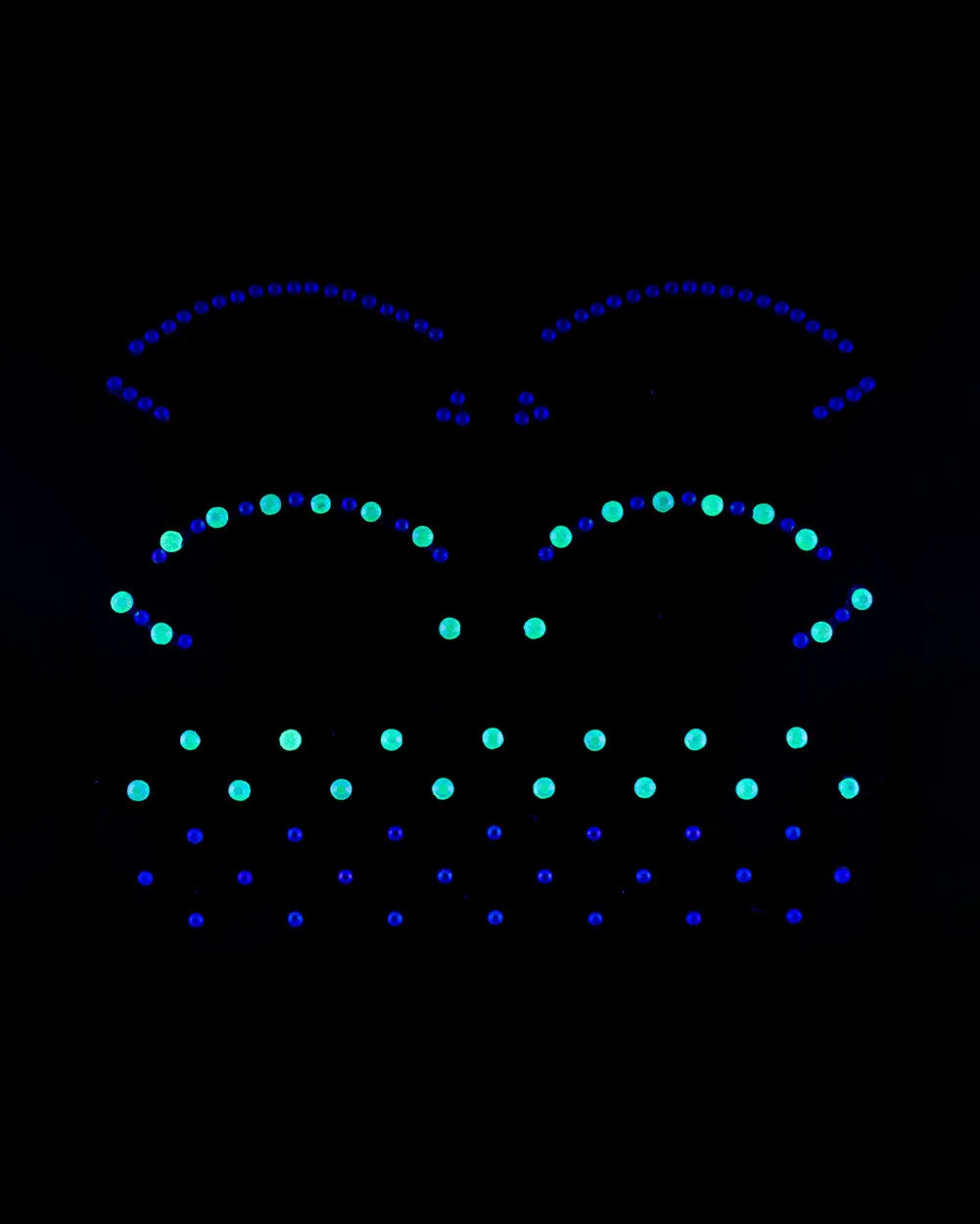 UV Reactive Lunautics x iHR Glitter Girl Cut Crease Face Jewels