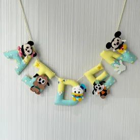 Mickey's Clubhouse Name Bunting/Garland Mickey's Clubhouse Name Bunting/Garland