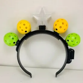 Mini Pickleball Star Headband With Flashing Lights | Fun Pickleball Gifts