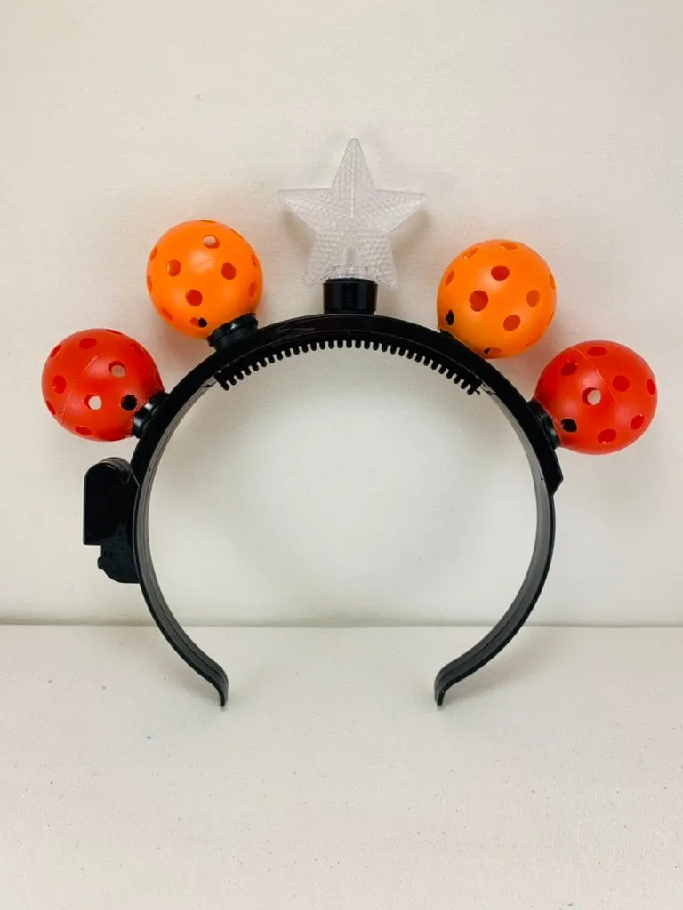 Mini Pickleball Star Headband With Flashing Lights | Fun Pickleball Gifts