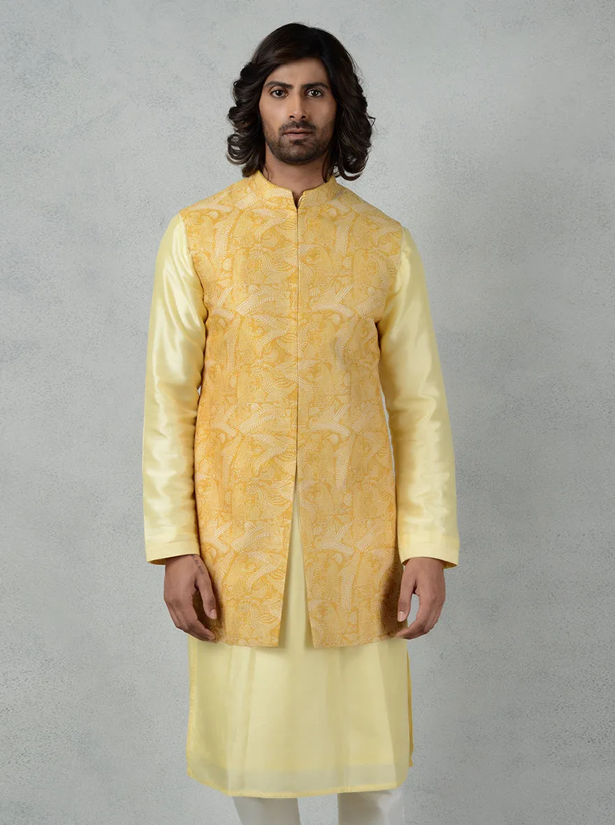 Mustard Bandhgala Jacket | TULA