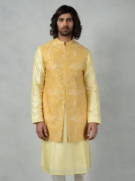 Mustard Bandhgala Jacket | TULA