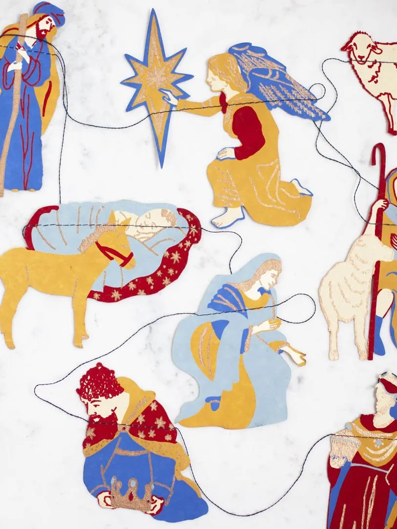 Nativity Paper Garland