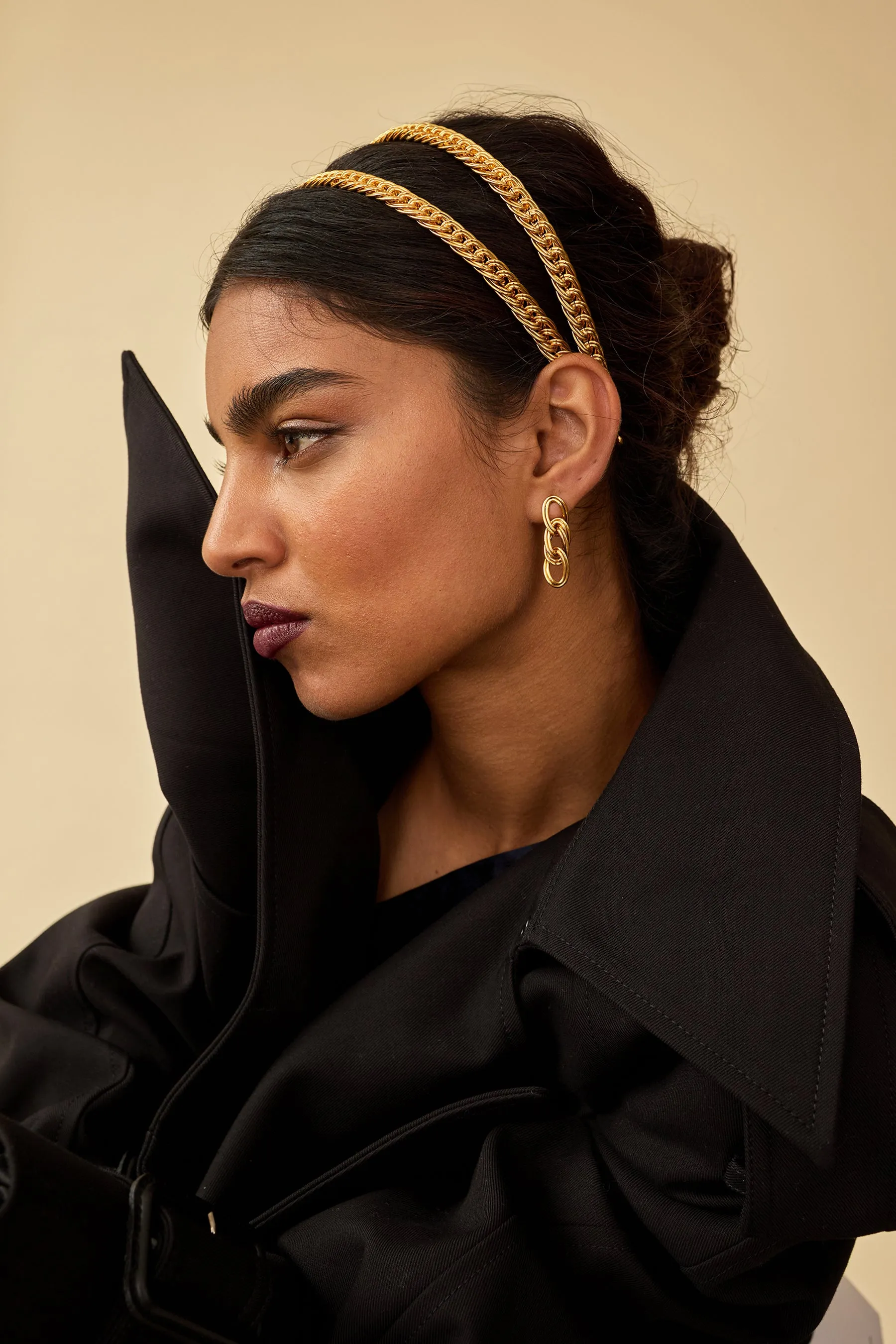 Nova Curb Chain Double Strand Headband